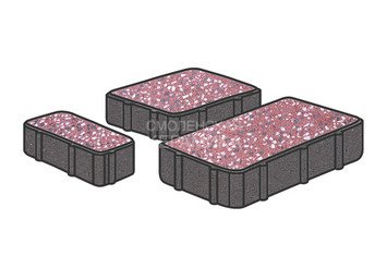 Гранитная тротуарная плитка Готика, Новый город Granite FINO, 80 мм, Емельяновский 1
