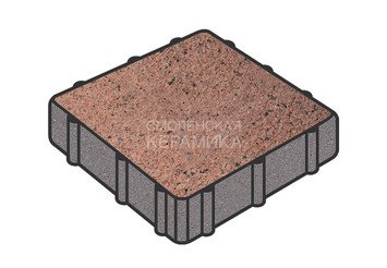 Тротуарная плитка Готика, Квадрат Premium Gold, 500x500x80 мм, цвет Голд 15 1