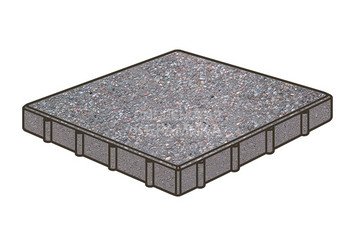 Тротуарная плитка Готика, Квадрат Premium Gold, 500x500x100 мм, цвет Голд 13 1