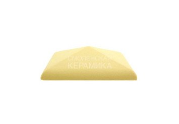 Колпак для забора ZG Clinker клинкерный С30 желтый 1