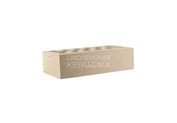 Кирпич облицовочный КЕРМА 1НФ, Пшеничное лето, рустик, утолщенная стенка 4