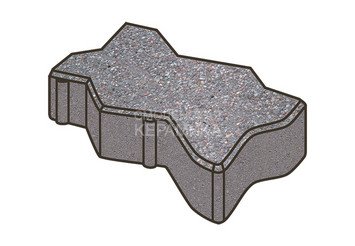 Тротуарная плитка Готика, Зигзаг/Волна Premiun Gold, 225x112,5x100 мм, цвет Голд 13 1