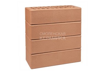 Кирпич лицевой керамический ЛСР Светло-коричневый гладкий, 1НФ 4