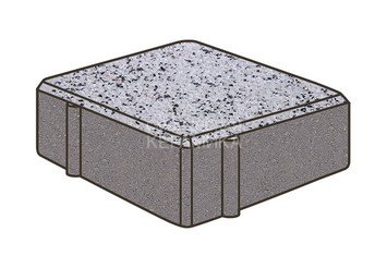 Тротуарная плитка Готика, Квадрат Premium Gold, 100x100x80 мм, цвет Голд 3 1
