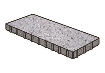 Тротуарная плитка Готика, Плита Premium Gold, 600x300x100 мм, цвет Голд 1 1