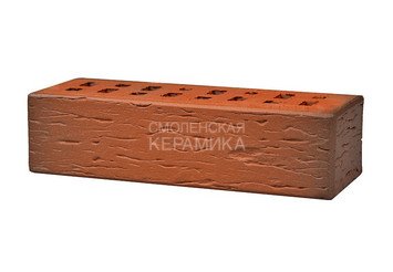 Клинкер фасадный ЛСР «Ноттингем» красный флэш береста 6