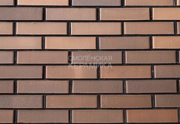Клинкер фасадный Керма Премиум Коричневый гладкий 0,7 НФ 2