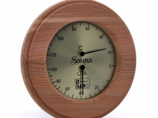 Термометр+гигрометр SAWO круглый 185х30мм 231-ТНD