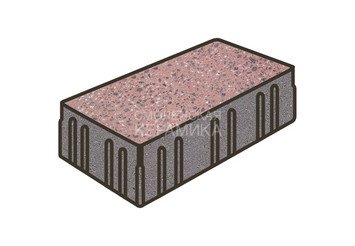 Гранитная тротуарная плитка Готика, Скада Granite FINO, 225x150x100, Ладожский 1