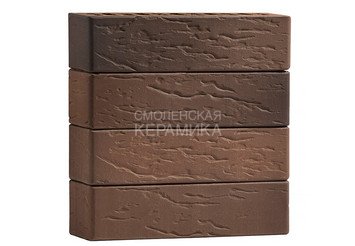 Кирпич лицевой керамический VOLGABRICK 0.7НФ Флэш горизонтальный Руст №70 М200 1