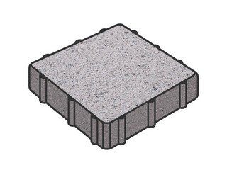 Тротуарная плитка Готика, Квадрат Premium Gold, 400x400x80 мм, цвет Голд 1