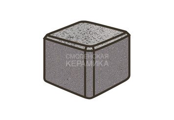 Гранитная тротуарная плитка Готика, Куб Granite FINO, 100x100x100, Цветок Урала 1