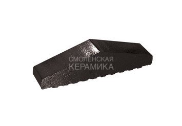 Профильный кирпич полнотелый King Klinker 310/250x65x78 ониксовый черный (17) 1