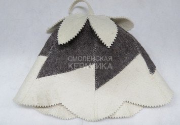 Шапка д/сауны модельная (войлок) Колокольчик (ЭС) 1