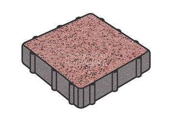 Тротуарная плитка Готика, Квадрат Premium Gold, 200x200x80 мм, цвет Голд 17 1