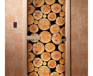 Дверь бан. DW (с фотопечатью) 1900*700 кор. ольха А043 левая 1