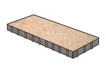 Гранитная тротуарная плитка Готика, Плита Granite FINO, 500x250x120, Павловское 1