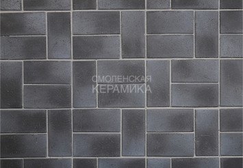 Клинкерная брусчатка ЛСР «ЗАЛЬЦБУРГ» Графитовый Платина Классик 0,51 NF 2