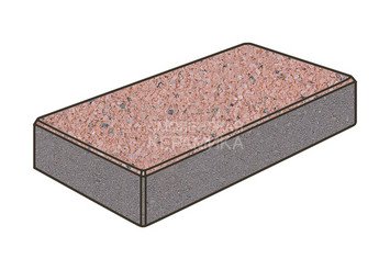 Тротуарная плитка Готика, Картано Premiun Gold, 300x150x60 мм, цвет Голд 18 1