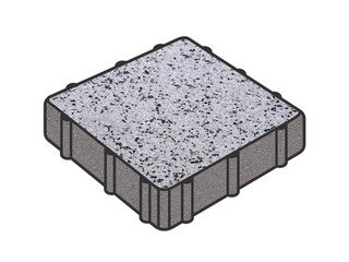 Тротуарная плитка Готика, Квадрат Premium Gold, 200x200x80 мм, цвет Голд 3