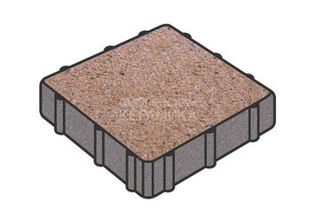 Тротуарная плитка Готика, Квадрат Premium Gold, 300x300x60 мм, цвет Голд 4 1