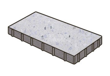 Гранитная тротуарная плитка Готика, Плита Granite FINO, 600x400x60, Мансуровский 1