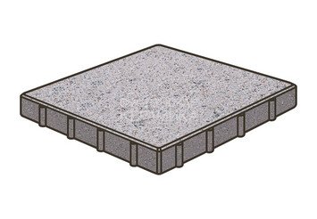 Тротуарная плитка Готика, Квадрат Premium Gold, 500x500x120 мм, цвет Голд 1 1