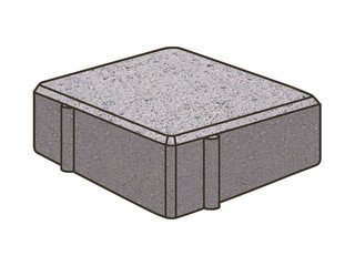 Тротуарная плитка Готика, Квадрат Premium Gold, 100x100x80 мм, цвет Голд 1