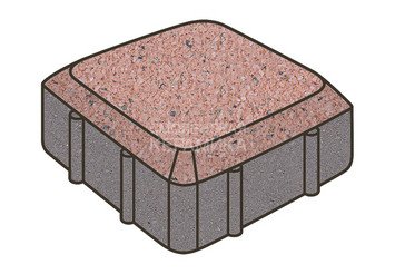 Тротуарная плитка Готика, Старая площадь Premiun Gold, 160x160x60 мм, цвет Голд 18 1
