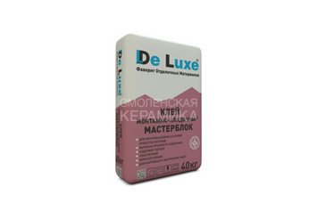 Монтажно-кладочный клей De Luxe МАСТЕРБЛОК, 25 кг 1