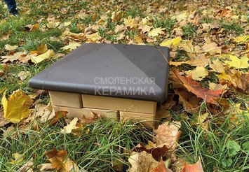 Колпаки на забор Старый Оскол темно-коричневый 1