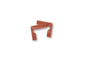 Плинтус ступени левый Stroeher 9005(316) patrizierrot ofenbunt 1
