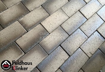 Тротуарный клинкер Feldhaus Klinker cino nero 808 KF 200х100х45 1