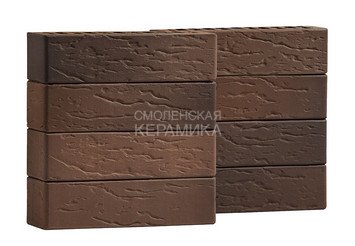 Кирпич лицевой керамический VOLGABRICK 0.7НФ Флэш горизонтальный Руст №70 М200 3