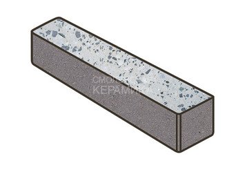 Гранитная тротуарная плитка Готика, Ригель Granite FINO, 360x80x100, Грис Парга 1