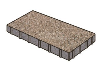 Тротуарная плитка Готика, Плита Premium Gold, 600x400x60 мм, цвет Голд 5 1