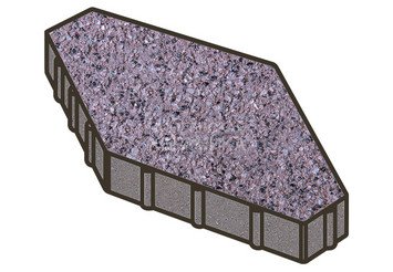 Тротуарная плитка Готика, Зарядье Premium Gold, 600x400x100 мм, цвет Голд 20 1