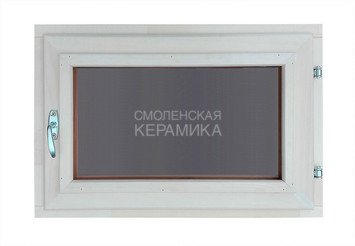 Форточка ОСИНА бронза (1стекло обычное 1тонир.) 400*600 1