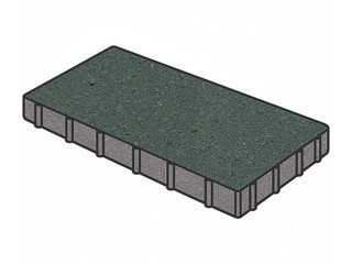 Тротуарная плитка Готика, "Плита Profi", 600x300x100 мм, зеленый