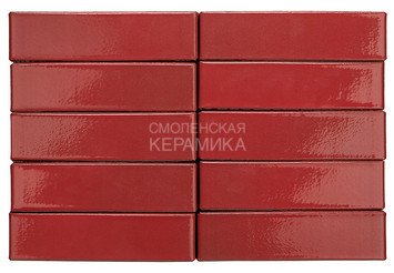 Кирпич керамический глазурованный RECKE GLANZ 0,7НФ арт. 4-48-00-0-00 красный 1