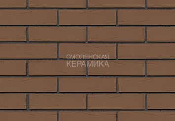 Кирпич лицевой керамический ЖКЗ Темно-коричневый Дерево 1,4НФ 1