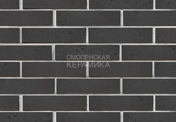 Кирпич лицевой керамический ЛСР Графитовый, крафт, 1НФ 2