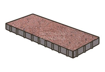 Тротуарная плитка Готика, Плита Premium Gold, 1000x500x100 мм, цвет Голд 8 1