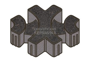 Тротуарная плитка Готика, Эко-фантазия Premiun Gold, 300x300x80 мм, цвет Голд 21 1