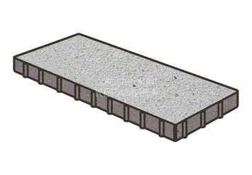 Тротуарная плитка Готика, Плита Premium Gold, 1000x500x80 мм, цвет Голд 22 1
