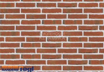Кирпич печной ручной формовки Randers Tegl RT 444 rotbunt handformziegel 1
