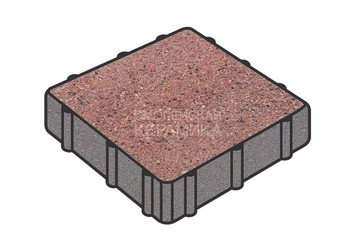 Тротуарная плитка Готика, Квадрат Premium Gold, 300x300x60 мм, цвет Голд 8 1