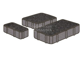 Тротуарная плитка Готика, Новый Город Premiun Gold, 60 мм, цвет Голд 21 1