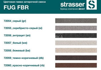 Сухая затирочная смесь STRASSER для широких швов (5-30мм), FUG FBR красно - коричневый 2