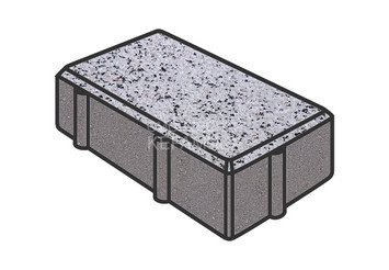 Тротуарная плитка Готика, Брусчатка Premium Gold, 200x100x100 мм, цвет Голд 3 1